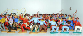Timpo Toys figurky:kovbojové,indiáni,vojáci,mexičani 1000 ks - 10