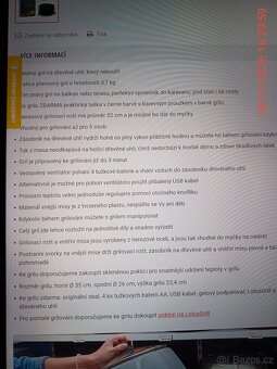 Gril (bez kouře) na dřevěné uhlí. - 10