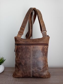 Vera Pelle crossbody taška kožená unisex - 10