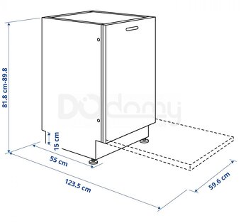 IKEA LAGAN vestavěná dotyková myčka 60 cm automatické dvířka - 10