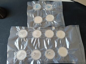 Stribrne mince lunarni serie III, 2020-2026 7x 1oz - 10