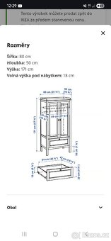 Dřevěná skříň IKEA Sundvik - 10