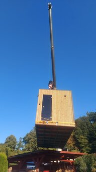 Finská venkovní sauna sudová - 10