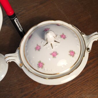 Stará konvice džbánek,cukřenka Schlaggenvald Slavkov - 10