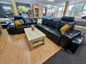 Luxusní rohova sedacka kožená NOVINKA ENZA - 10