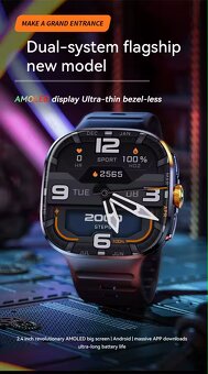 Nové SmartWatch Android WiFi 5G 8GB/128GB NFC GPS AMOLED CZ - 10