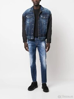 DSQUARED2 LUXUSNÍ PÁNSKÉ SLIM  JEANS  VEL 48 - 10