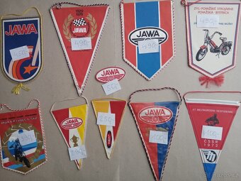 Jawa 250, 350, 500,Babetta, Šestidenní atd.- dobové vlaječky - 10