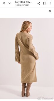 Dorothy Perkins dámské úpletové midi šaty vel. M nové - 10
