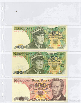 Plný šanon mix bankovek celý svět - Konvolut - sbírka - 10