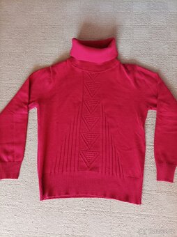 SVETR hnědý melír v. S- M // ROLÁK teplý v.M nenošený - 10