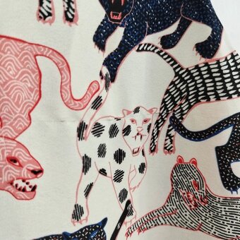 Dámské letní tygrované vzorované šaty na ramínka tygr H&M - 10
