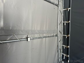 Plachtová hala 10x12,2x5,2 šedá/antracid. lem - 10