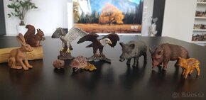 Schleich lesní jelen jezevec mýval ježek divočák kozoroh - 10