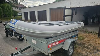 Prodám nafukovací člun TAUER pro 4 osoby + motor SAIL 3,7 kW - 10