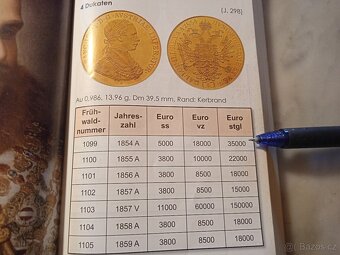 4 Dukát 1854 A.-NEJVZÁCNĚJŠÍ PRVNÍ ROČNÍK-RR. - 10