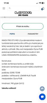 Trekové boty Lowa Innoc Pro GTX Mid Ws vel. 37 - 10