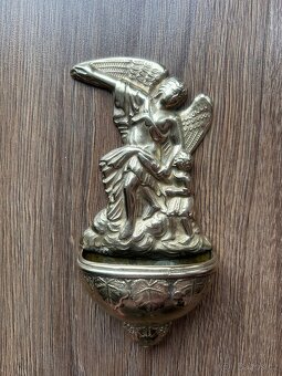 MOSAZNÁ KROPENKA S ANDĚLEM HISTORICKÝ KUS - 10