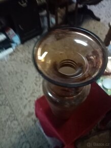 Starožitná skleněná váza - 10
