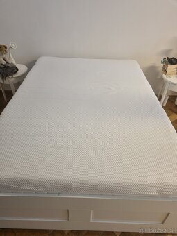 140x200cm skoro nová postel Ikea s matrací, roštem atd. - 10