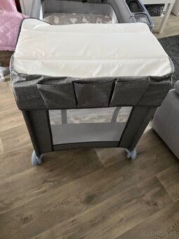 Cestovní postýlka Kinderkraft Joy Blue s doplňky - 10