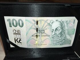 Bankovky 1000, 100 a 6 ks 20 korun - každá jiná - 30 výročí - 10