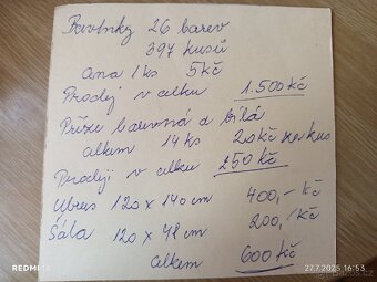 Bavlnky,příze a ubrusy na vyšívání - 10
