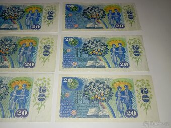 BANKOVKY 20 KČS 1988, OBĚ VYDANÉ SÉRIE - 10