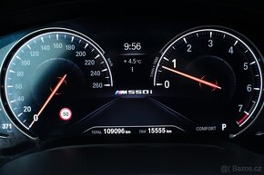 BMW M550i 340 kW,ČR,Webasto,Tažné,Masáže,2x kola,Ventilace - 10