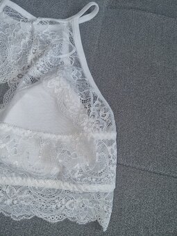 Nová dámská krajková podprsenka push up 75 B bralette - 10