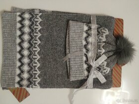 Nová dámská čepice a šála. - 10