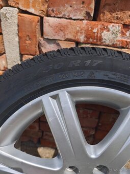 ALU Audi 5x112 17" se zimními pneu 225/50 R17 - 10