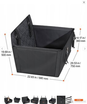 Autosedačka pro psa 75x58x50CM - 10