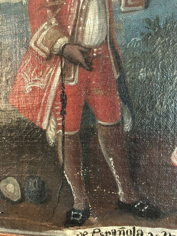 Olejomalba, malba, starý mistr, portrét, 18. století, vzácné - 10