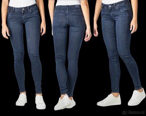 Dámské skinny rifle džíny Pepe Jeans Pixie modré 27/30 - 10