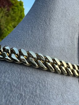 Zlatý řetěz s křížem 157.5G 68cm - PLNY ZLATO - CUBAN CHAIN - 10