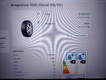Letní pneu Bridgestone Turanza 205/60 R 16 92 H, DOT 1924 - 10