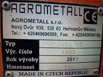 Zametač Agrometall ZM-1550 UZ - 10