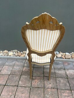 Starožitné barokní židle 6ks. - 10