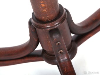 Klavírní, výškově stavitelná židle, stolička THONET No.3 - 10