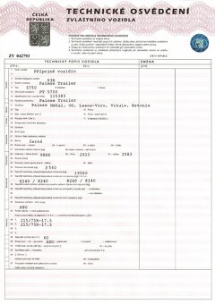 Přívěs - vlek PALMSE TRAILER - 10