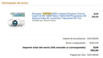 Projektor TOPTRO - 10