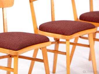 Designové retro židle po přečalounění, 4 kusy. - 10