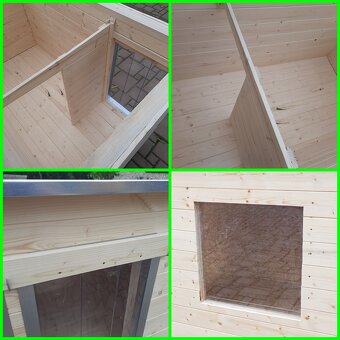 Psí bouda Masiv (žádné OSB desky), 6 velikostí - 10