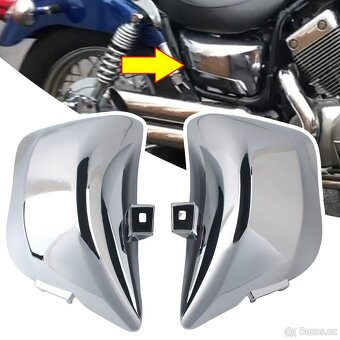 Chrom podsedlové kryty Yamaha XV 750,1100,535 Virago. - 10