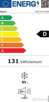 Šuplíková mraznička Siguro 85 l – jako nová, v záruce - 10