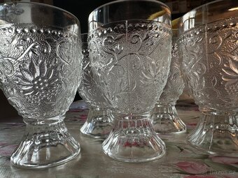 Cibulák sklo (od P.Pánka) retro Cechoslovakia 6+6+6 - 10