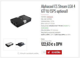 Alphacool ES Stream LGA 4677 1U (SP5 optional) - 10