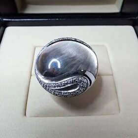 Prsten 925 přírodní perleť - 10