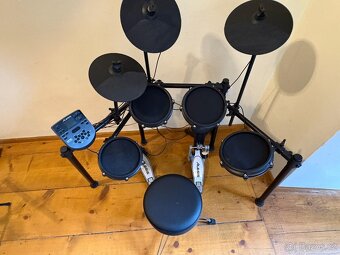 Alesis Nitro Mesh Kit Bundle+Milenium DM-30 E-Drum Monitor - 10